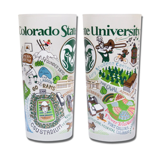 Colorado State University Drinking Glass Set