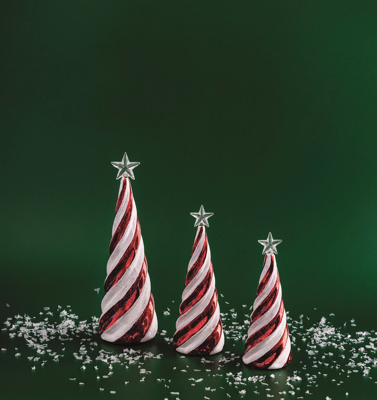 Candy Cane Glass Tree