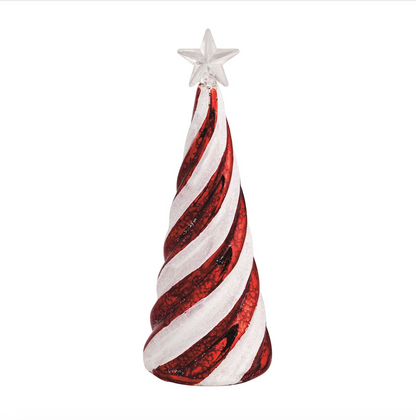 Candy Cane Glass Tree