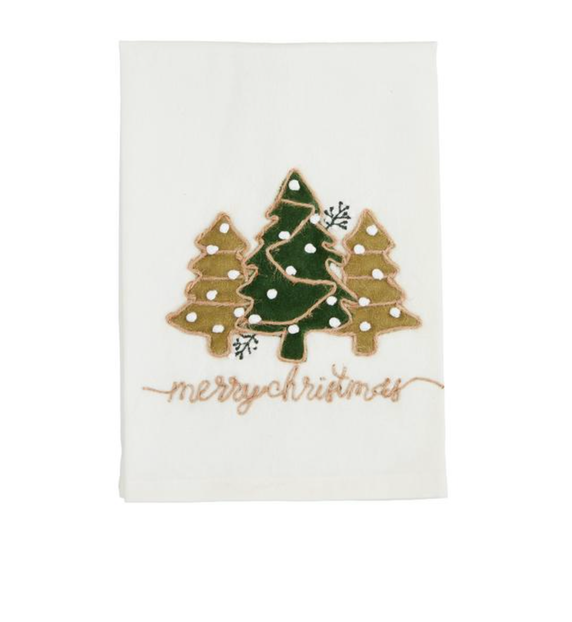 Tree Velvet Appliqué Towel
