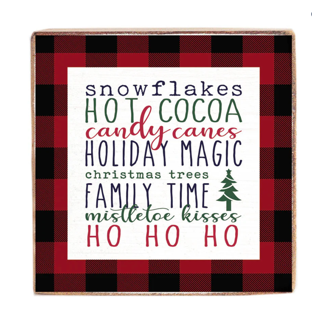 Holiday Favorites Wood Block