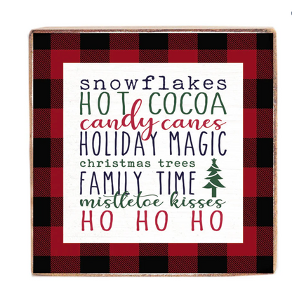 Holiday Favorites Wood Block