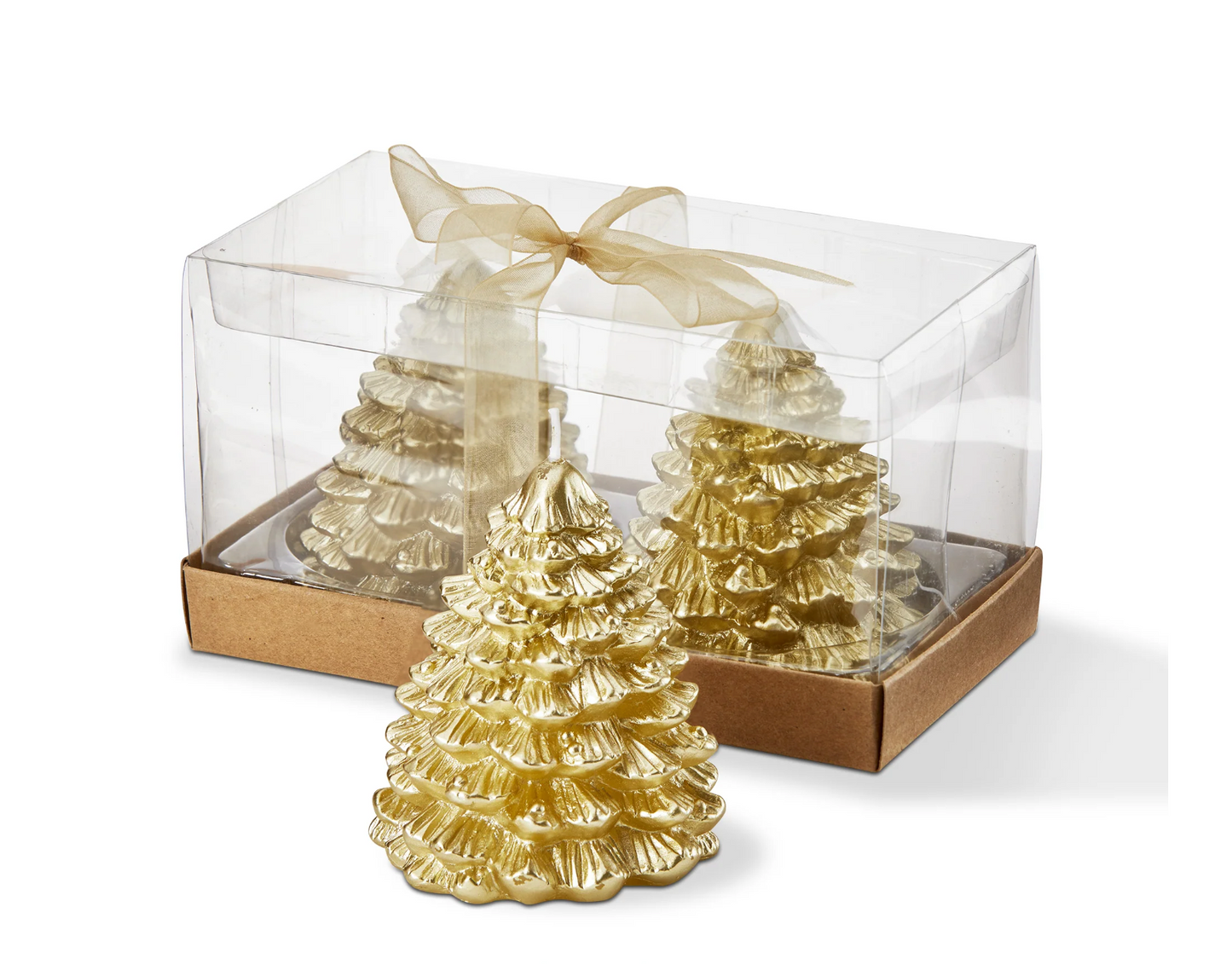 Fir Tree Candles Set Of 2