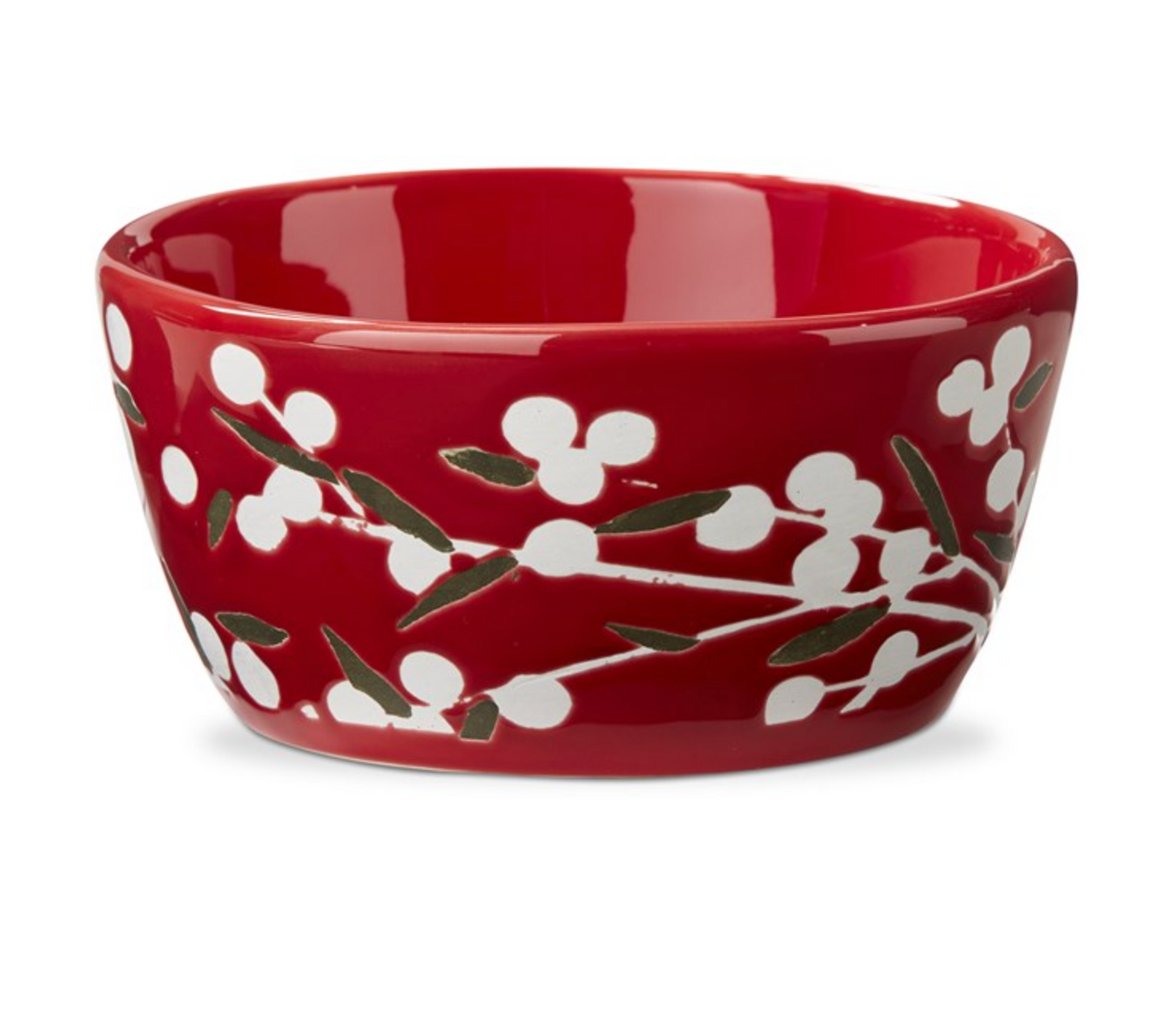 Sprig Snack Bowl Red
