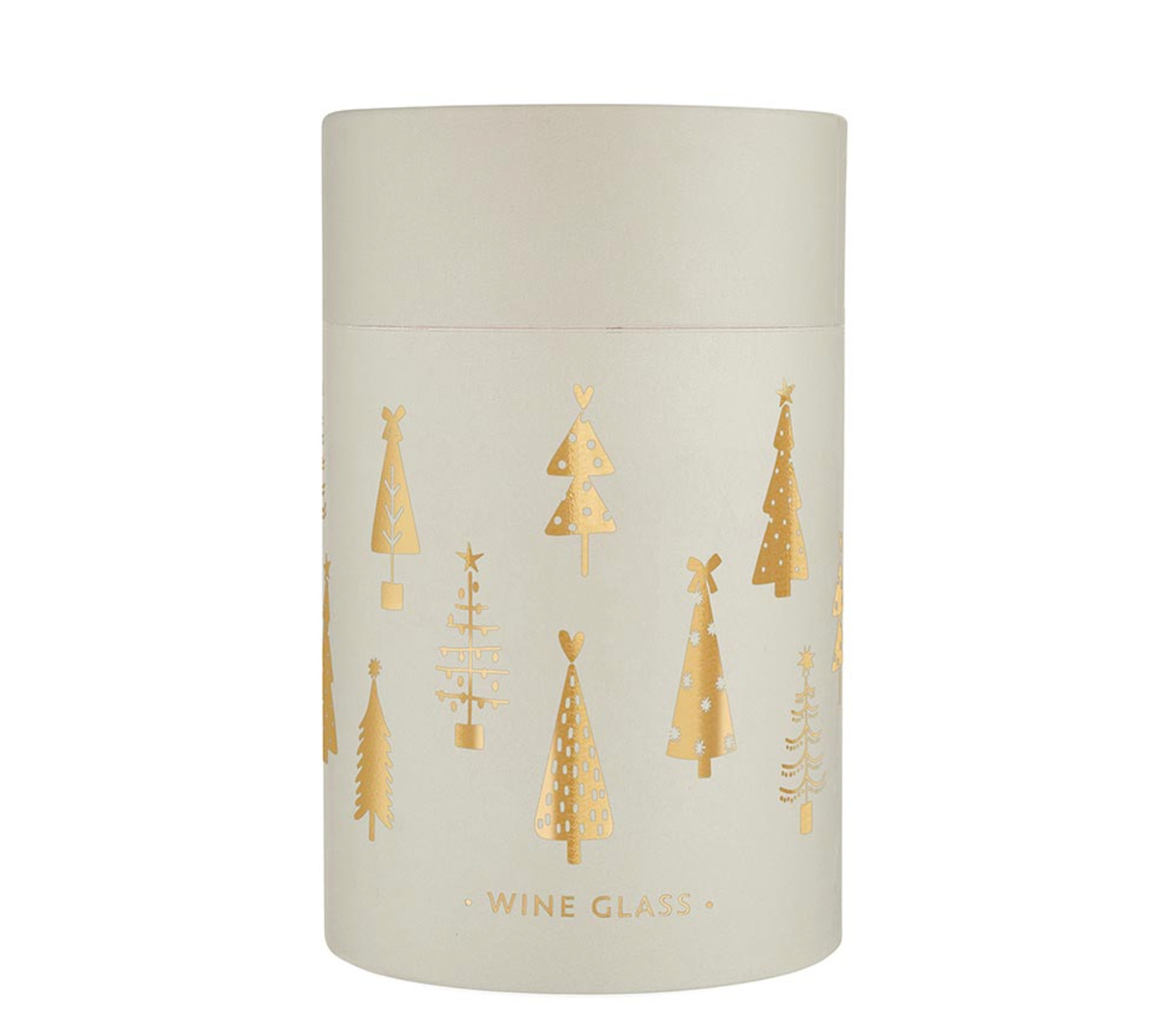 Stemless Wine Glass - Gold Trees