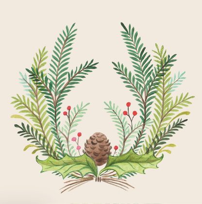 Christmas Sprigs Cocktail Napkins