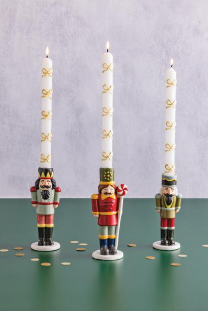 Large Nutcracker Taper Holder