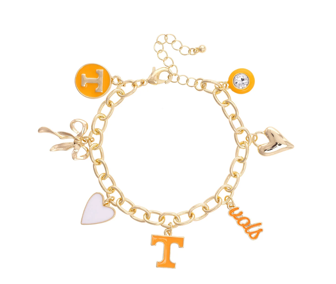 Tennessee Vols Enamel Icons Charm Bracelet