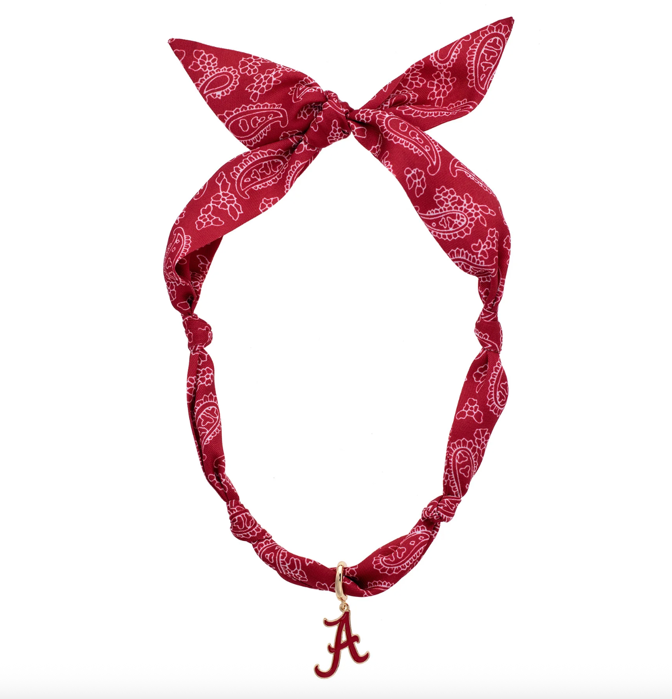 Alabama Crimson Tide Logo Bandana Scarf Necklace