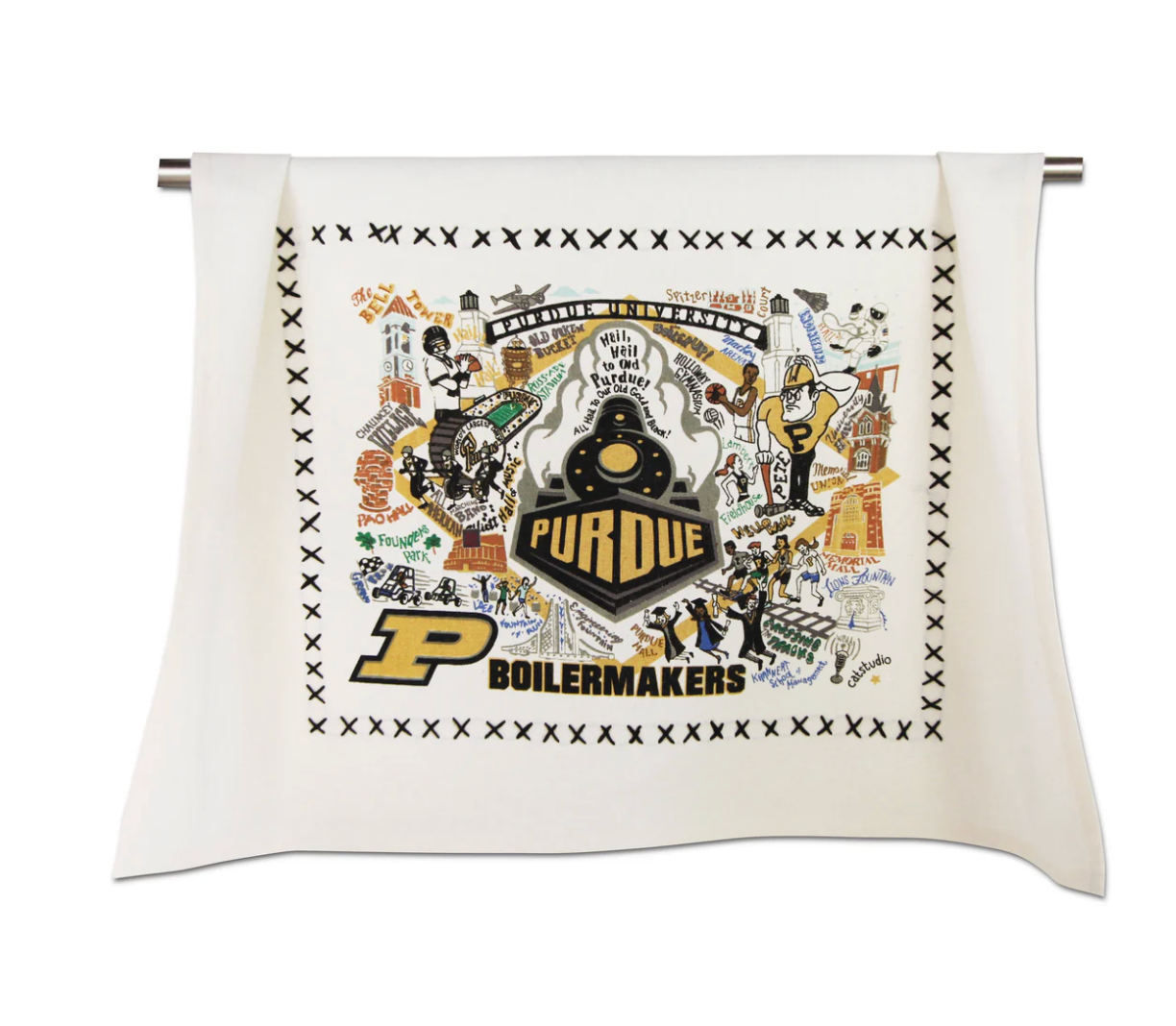 Purdue University Dish Towel
