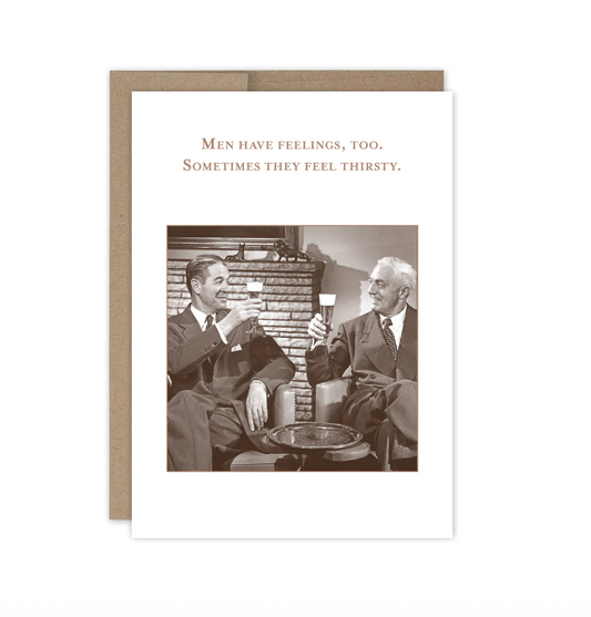 Men Have Feelings Birthday Card SM754