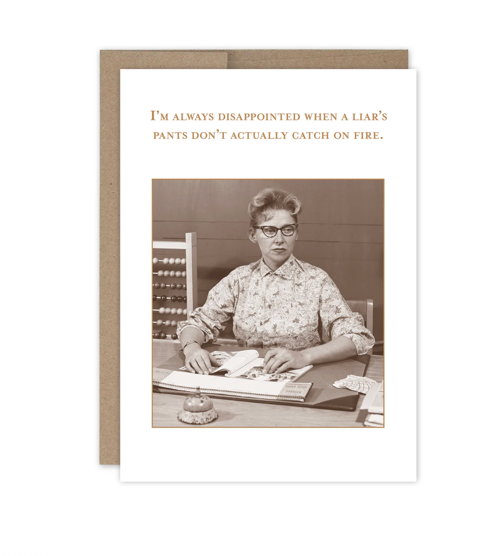 Pants On Fire Birthday Card SM756