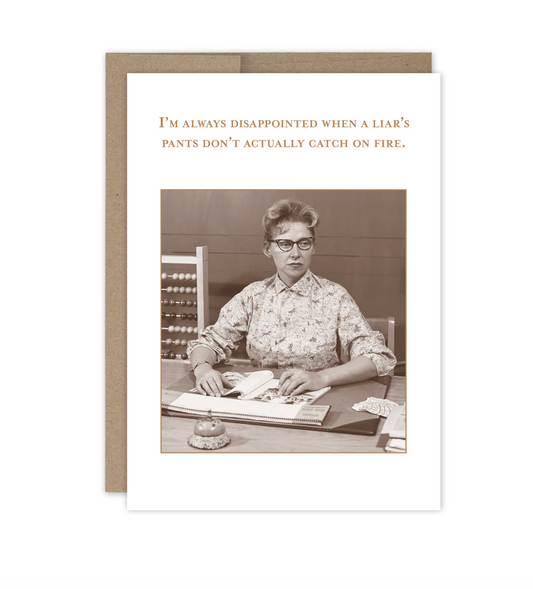 Pants On Fire Birthday Card SM756