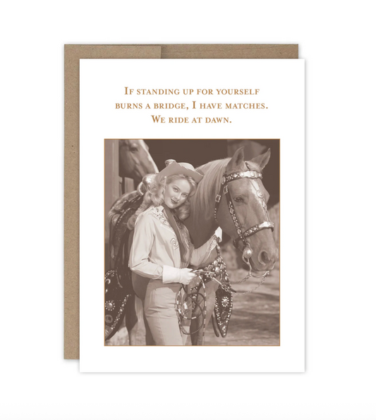 Ride at Dawn What A Hoot Card SM787