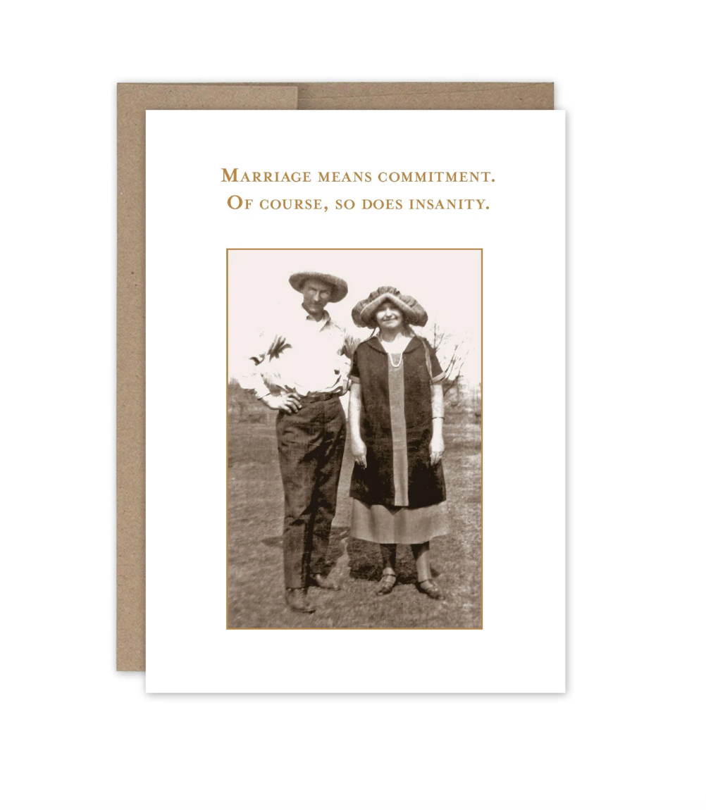 Marriage Means Commitment Anniversary Card SM089
