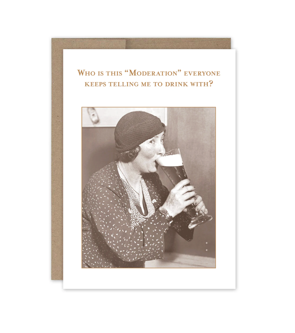 Moderation Birthday Card SM705