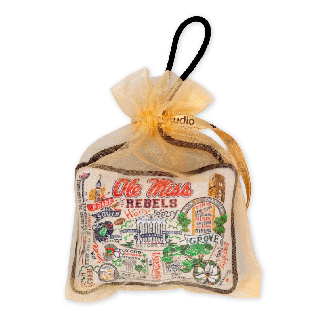 Mississippi, University of (Ole Miss) Mini Pillow Ornament