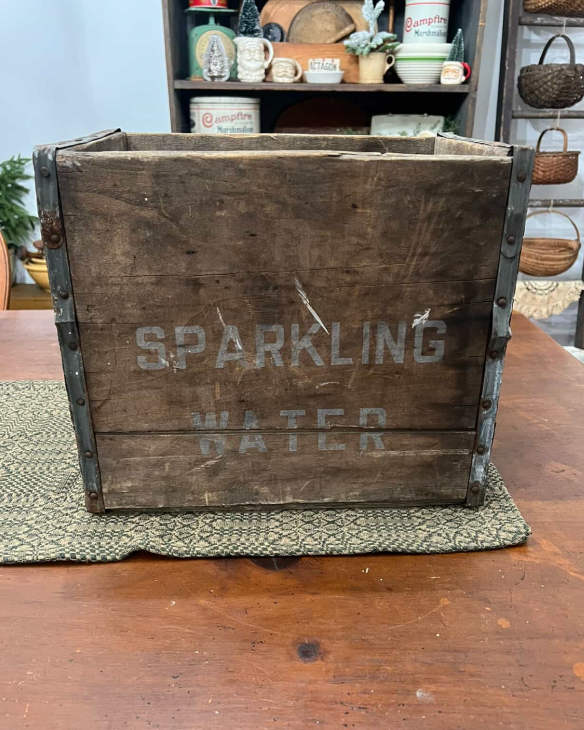 Mid 20th Century Sparkling Water Crate
