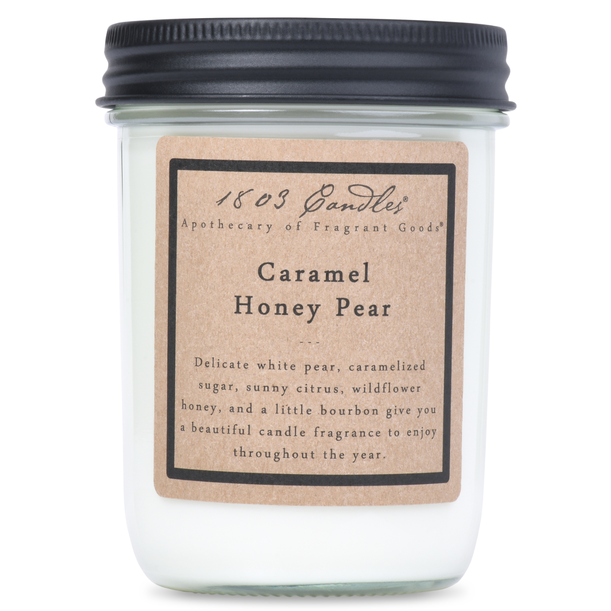 Caramel Honey Pear Soy Candle