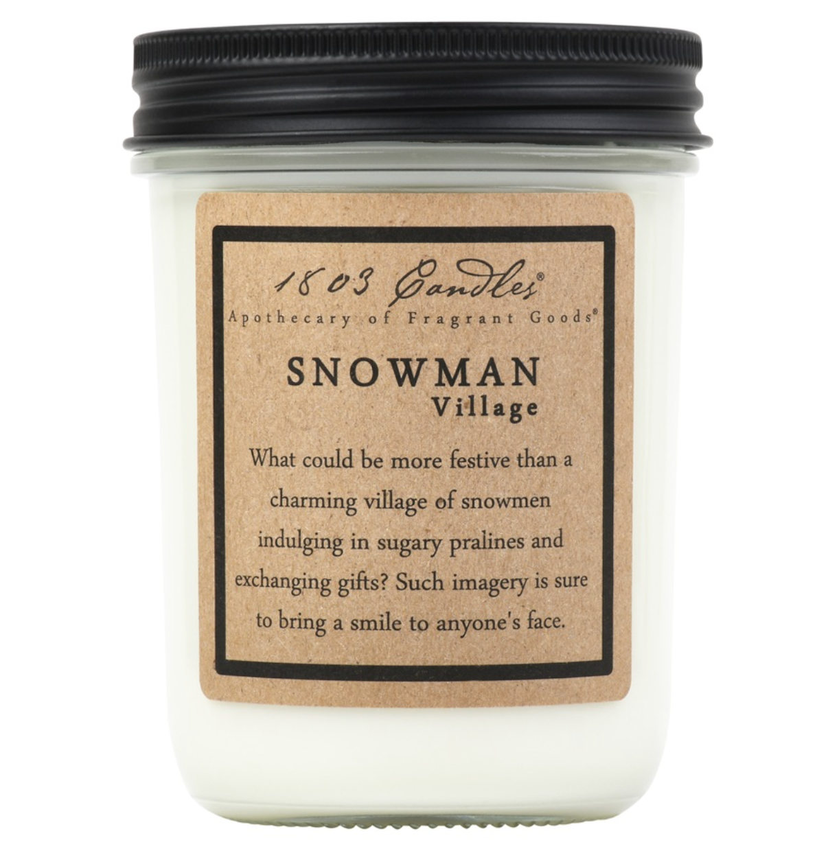 Snowman Village Soy Candle