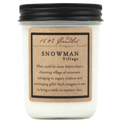 Snowman Village Soy Candle