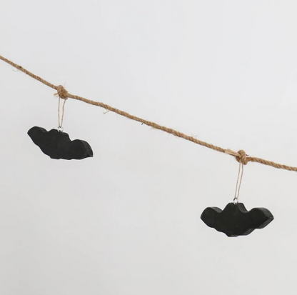 Mango Wood and Jute Rope Bats Garland - 72"