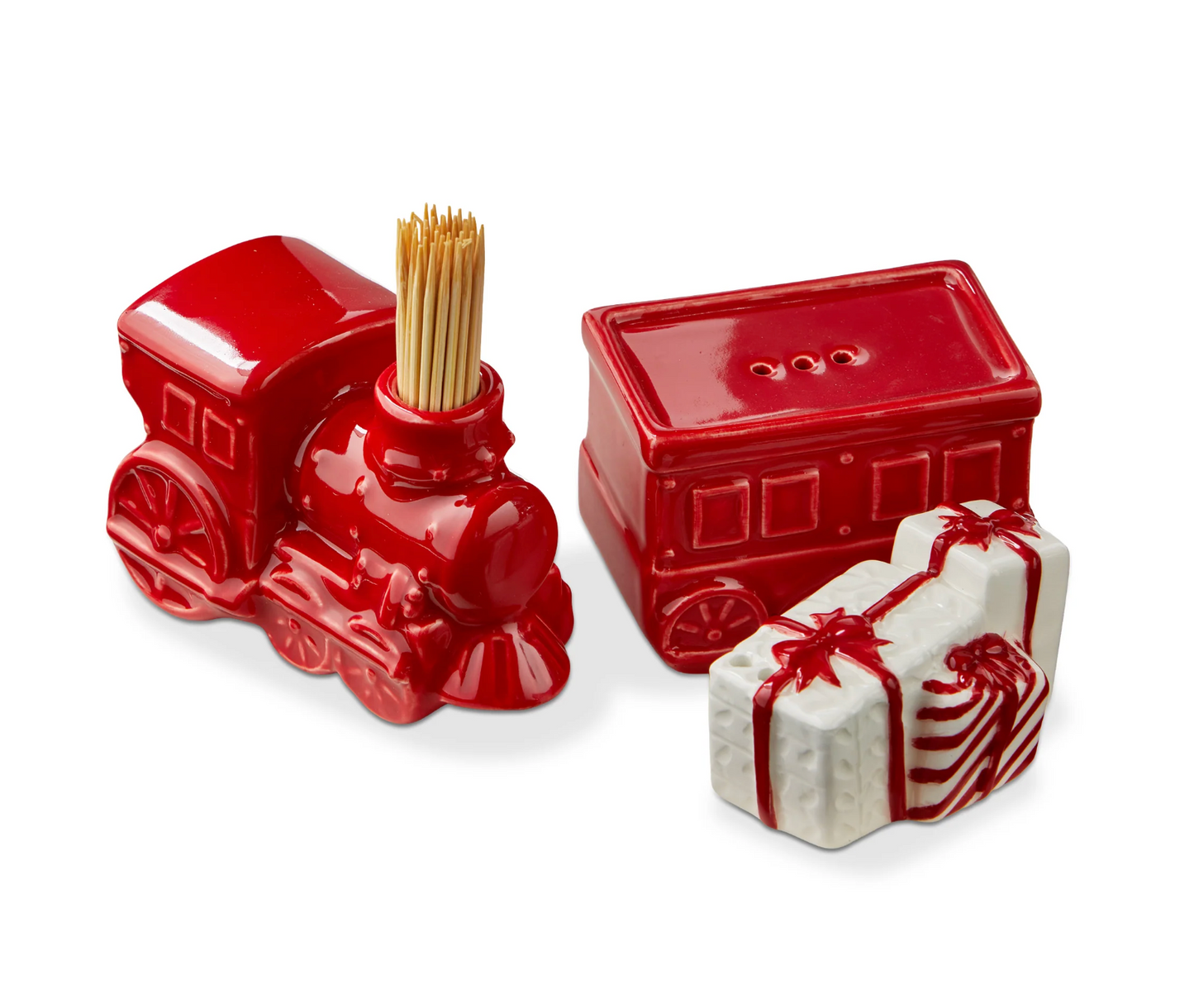 Train Toothpick Holder And Salt & Pepper Set