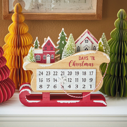Christmas Sleigh Countdown Calendar