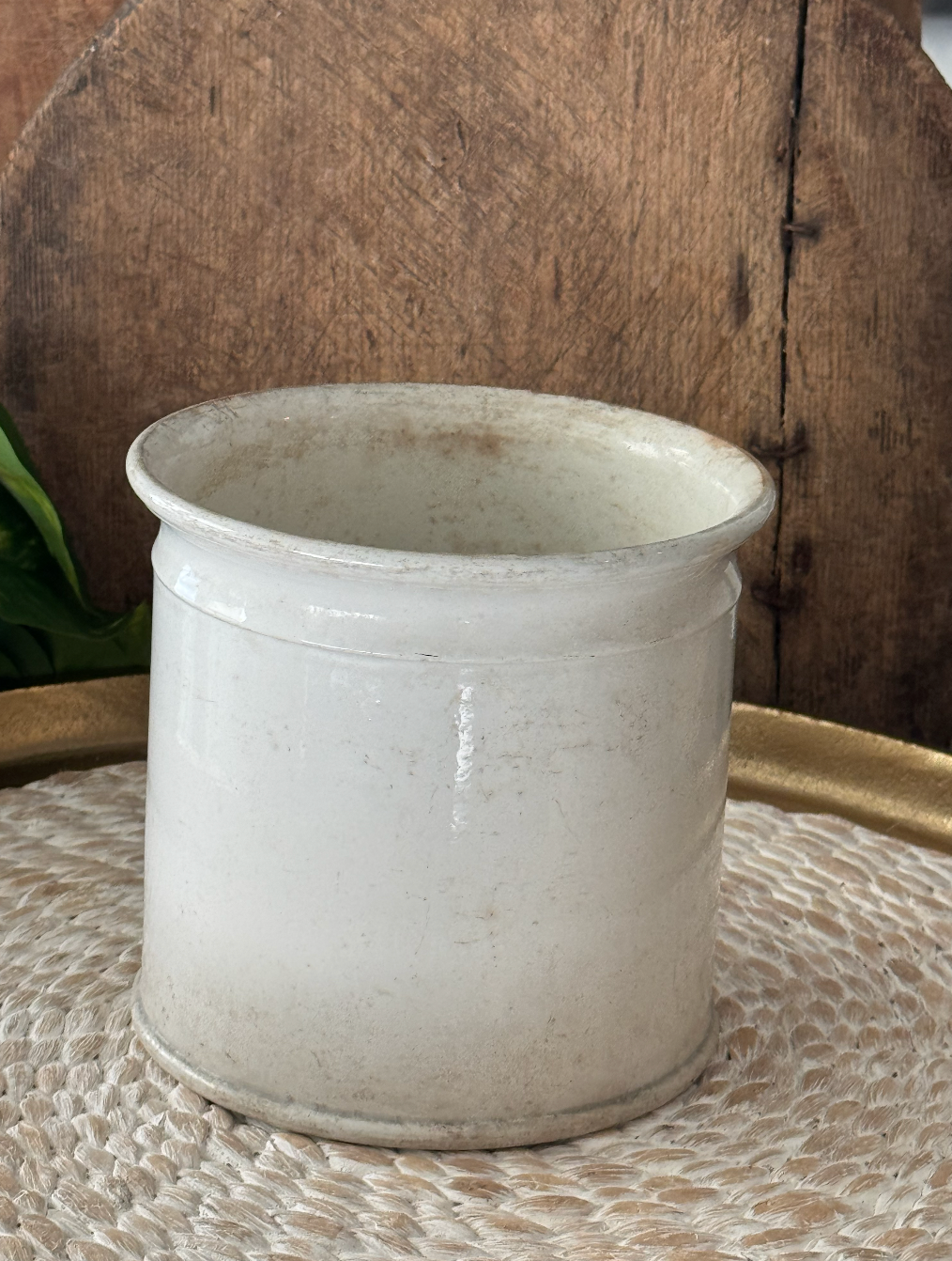 Large French Badonviller Confiture Pot