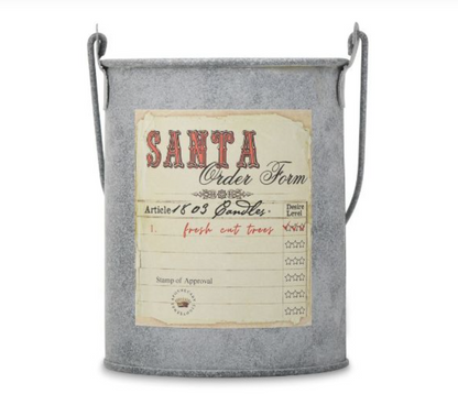 Santa’s List Fresh Cut Trees Soy Candle – Limited Edition 20 oz. Tin Pail