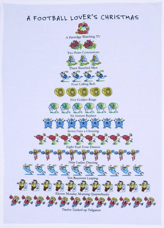 A Football Lover's Christmas Kitchen Towel - Veranda Cafe & Mercantile