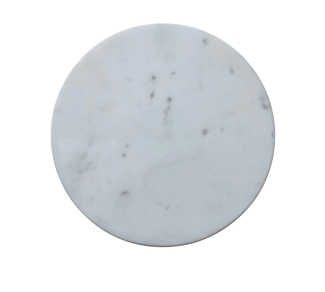 Adjustable Metal Pedestal with Marble Top - Veranda Cafe & Mercantile