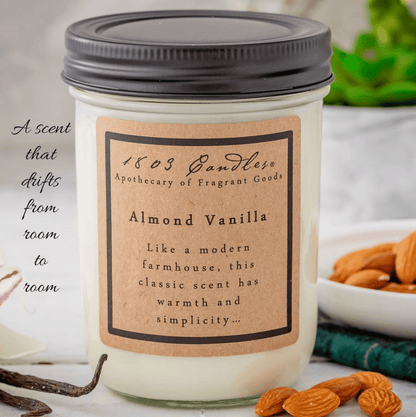 Almond Vanilla Soy Candle - Veranda Cafe & Mercantile