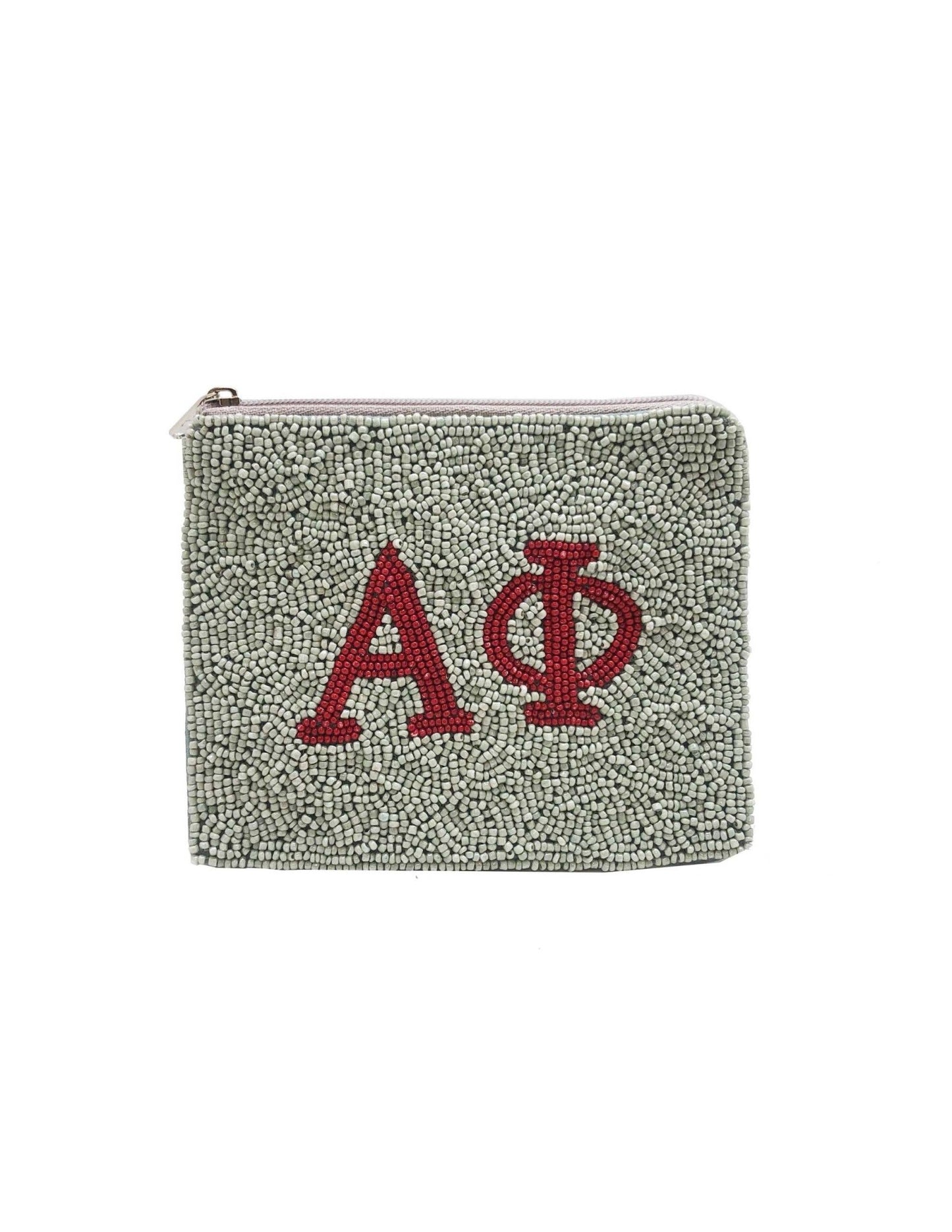 Alpha Phi Beaded Pouch - Veranda Cafe & Mercantile