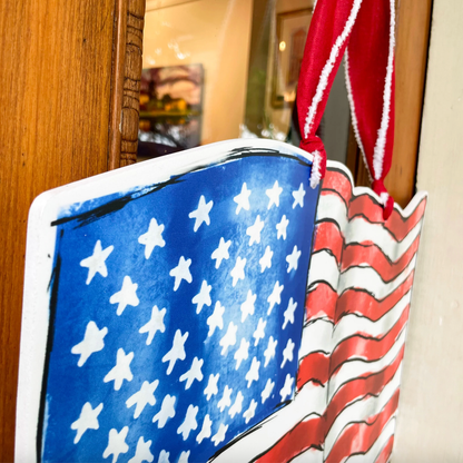American Flag Door Hanger - Veranda Cafe & Mercantile