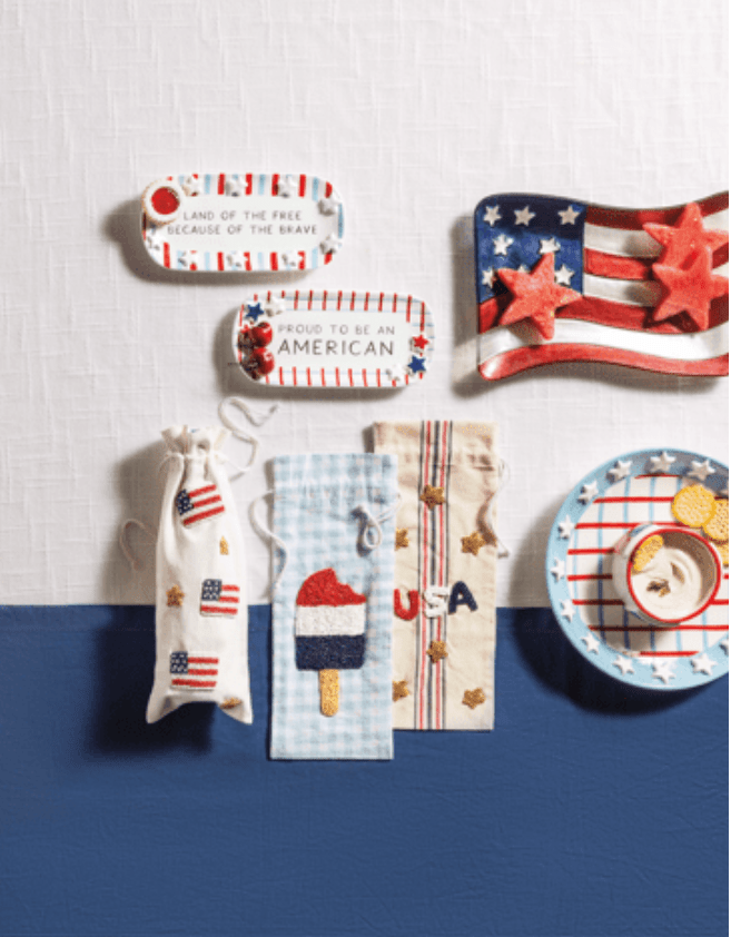 Americana Flag Glass Plate - Veranda Cafe & Mercantile