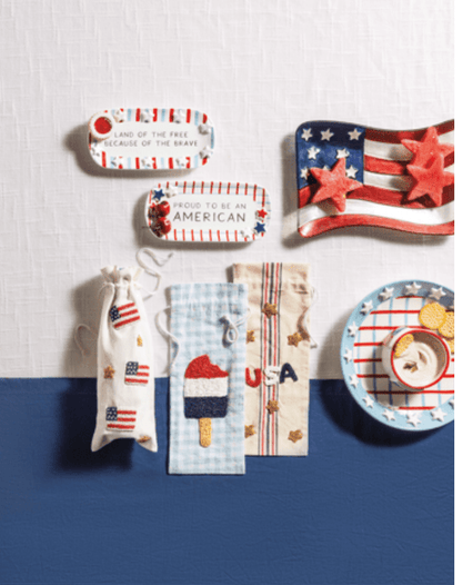 Americana Flag Glass Plate - Veranda Cafe & Mercantile