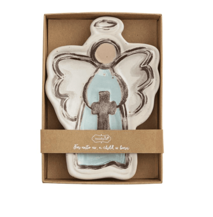 Angel with Cross Tidbit Dish - Veranda Cafe & Mercantile