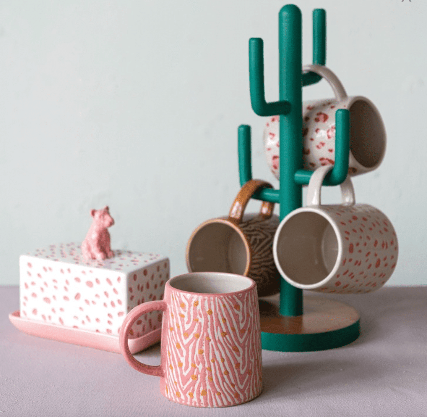 Animal Print Stoneware Mug - Veranda Cafe & Mercantile