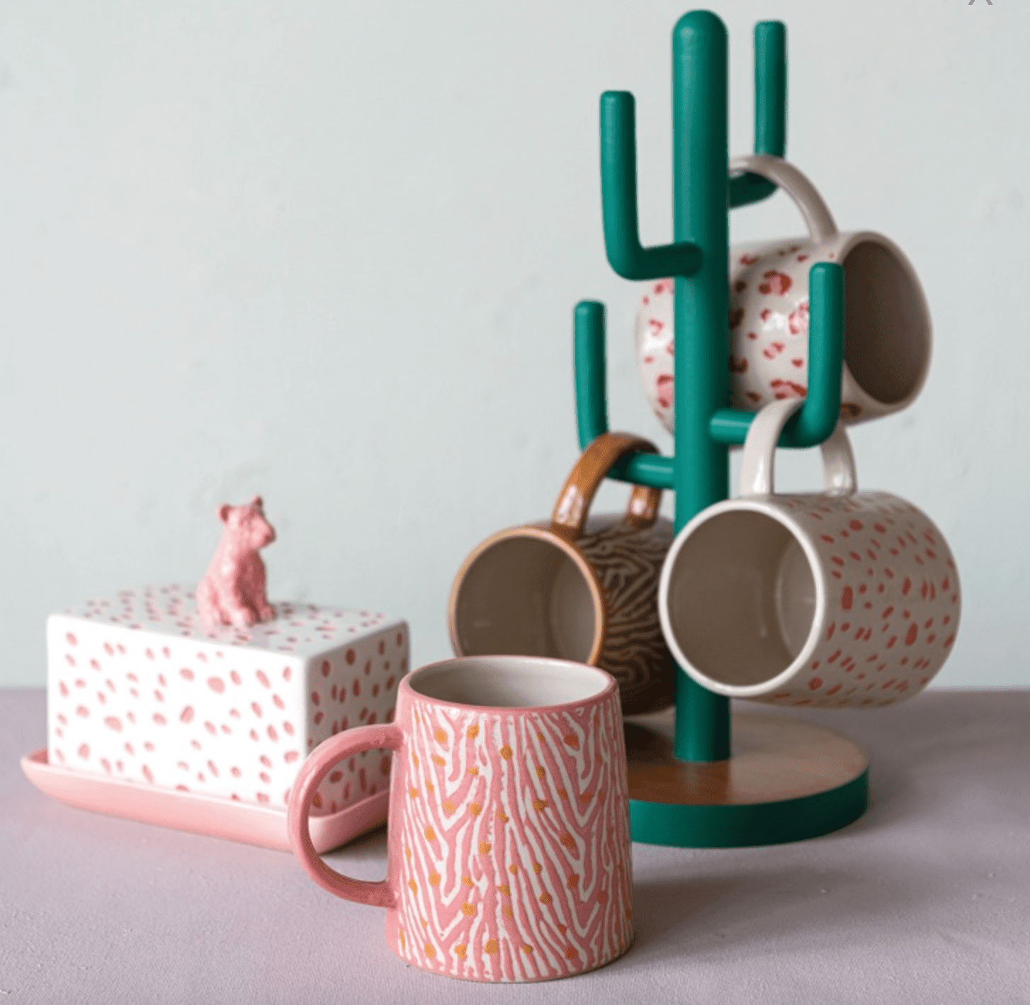 Animal Print Stoneware Mug - Veranda Cafe & Mercantile