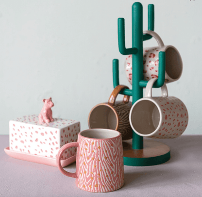 Animal Print Stoneware Mug - Veranda Cafe & Mercantile