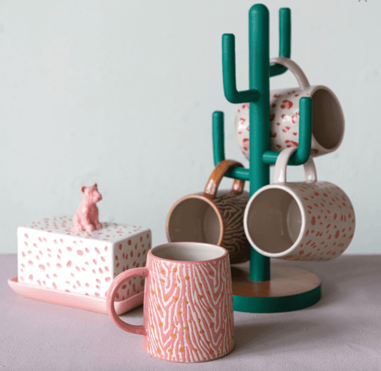 Animal Print Stoneware Mug - Veranda Cafe & Mercantile