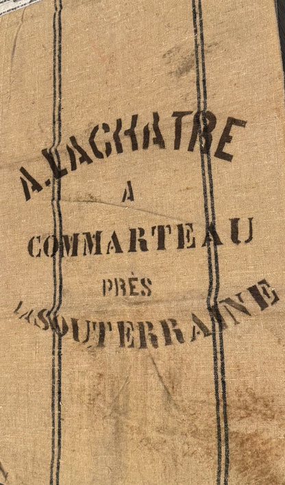Antique 19th Century French Grain Sack - Veranda Cafe & Mercantile