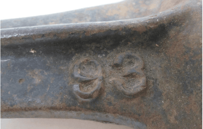 Antique Cast Iron Cobbler Child's Shoe Form Mold Number 93 - Veranda Cafe & Mercantile