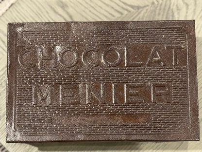 Antique Chocolat Menier Box — Dark Brown - Veranda Cafe & Mercantile