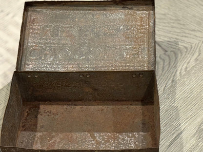 Antique Chocolat Menier Box — Dark Brown - Veranda Cafe & Mercantile