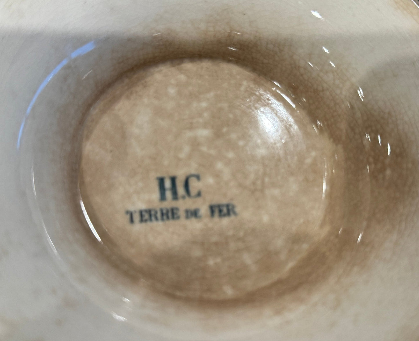 Antique French Ironstone Footed Plate by Jules Vieillard - Veranda Cafe & Mercantile