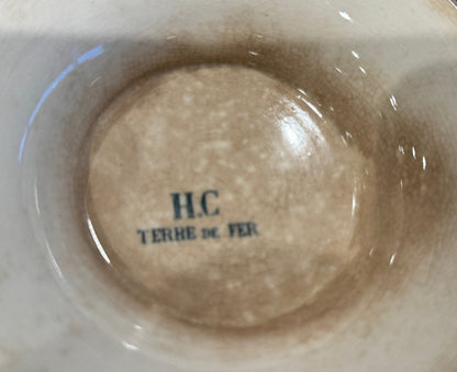 Antique French Ironstone Footed Plate by Jules Vieillard - Veranda Cafe & Mercantile