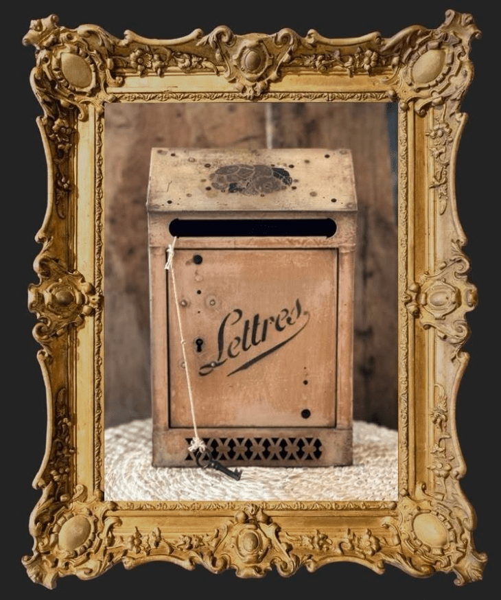 Antique French Letter Box - Veranda Cafe & Mercantile