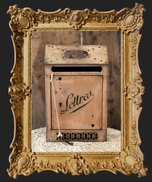 Antique French Letter Box - Veranda Cafe & Mercantile